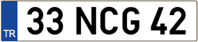 Trailer License Plate